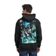 thumbnail image 4 of Batman Heroic Pose Oversized Graphic Men's Black Long Sleeve Hooded Sweatshirt Small, 4 of 7