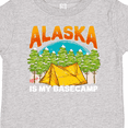 thumbnail image 4 of Inktastic Alaska Camping Vacation Boys or Girls Toddler T-Shirt, 4 of 5