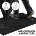 thumbnail image 3 of TIMO Paillasson Intérieur, Tapis de Porte d'Entrée 20"x32 Pouces avec Support en Caoutchouc Absorbant Antidérapant, Lavable Résistant à la Saleté, Tapis Profil Bas pour Entrée, Tapis de Porte pour Chien pour Chaussures et Pattes Boueuses et Mouillées, Noir, 3 of 6