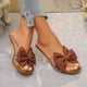 thumbnail image 5 of Zapatillas de Verano para las Mujeres Transparentes Arco Bloque Tacón Sandalias, Arco Sandalias para las Mujeres Pvc Slide Mules, 5 of 9