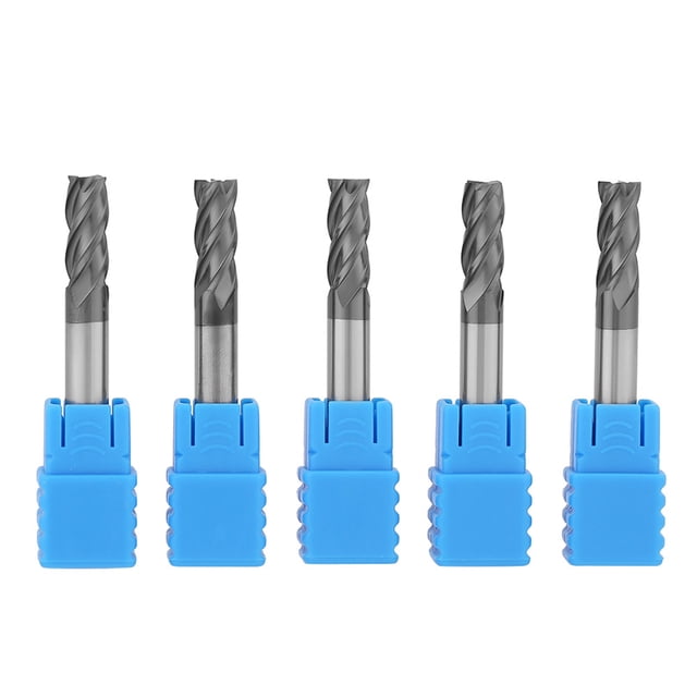 Oubit Cutting Tool,5pcs Tungsten Carbide 4 End Mill Cutting Bits Ultimate Reliability