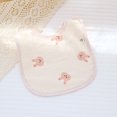thumbnail image 1 of Babero en forma de U de gasa de algodón de seis capas, toalla para la saliva de los niños, babero para comer para bebés, toalla de leche antiescupir para bebés, babero con hebilla en la espalda, 1 of 4