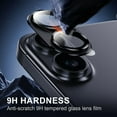 thumbnail image 4 of [2 Pack] Hionly Compatible with iPhone 17 Camera Lens Protector - [Not Easy to Break][Strong Adsorption][Case-Friendly] Metal Tempered Glass Rear Camera Screen Cover - White, 4 of 7