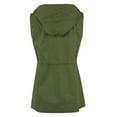 thumbnail image 2 of A2Y Women's Solid Drawstring Waist Military Hoodie Utility Vest Army Green L, 2 of 6