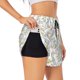 thumbnail image 1 of Balery Floral Pantalones cortos deportivos para mujer con forro y dos bolsillos, elásticos, para entrenamiento, gimnasio, yoga-Small, 1 of 7
