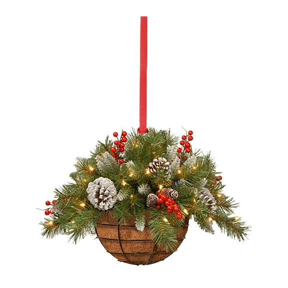 Christmas Grapevine Wreath Wall Decoration Christmas Holly Berry Front Door Wall Window Hanging Decoration Christmas Ornament