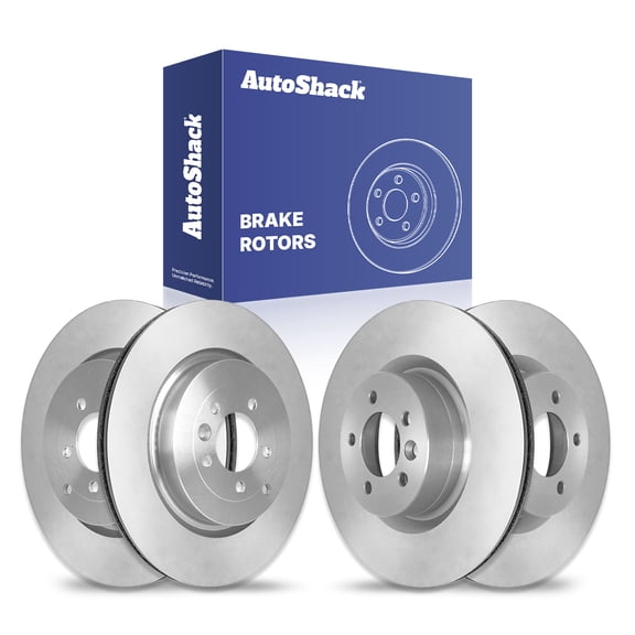 AutoShack Front Vented & Rear Vented Brake Rotors 4-PC Set Replacement for 2010-2016 Land Rover LR4 2006-2013 Land Rover Range Rover Sport
