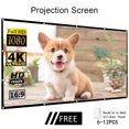 thumbnail image 3 of CNKOO Projector Screen Indoor Outdoor Projector Movie Screen Portable Projection Movie Screen for Home Theater, 3 of 8