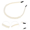 thumbnail image 2 of Ofertas Únicas 1 Pc Diadema Elegante de Perlas Falsas para Mujeres y Niñas 4.41" ID Tono Dorado Blanco, 2 of 4