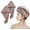Brown, variant on xnicx 2 Pack Microfiber Hair Towel,Quick Dry Head Wraps Hair Towel Turban Wrap for Women Kids,25.6x9.8 Inch Super Absorbent Fast Hair Drying Towel with Button for Wet Curly Hair(Black)