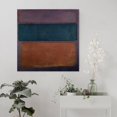 thumbnail image 5 of Póster de pintura en lienzo con diseño de azul y naranja intenso de Mark Rothko, arte de pared, impresiones decorativas, decoración moderna, 40 x 40 cm, 5 of 5