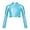 Turquoise, variant on Sholeno Kids Girls Shiny Dance Crop Tops Athletic Sports Gymnastics Fitness T-Shirts Ballet Hip Hop Turquoise 8