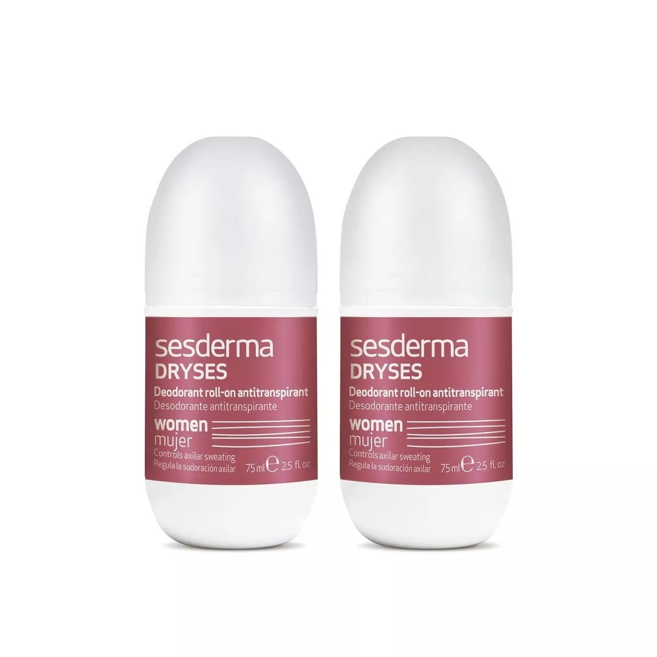 Sesderma Dryses Women Deodorant Roll on Antiperspirant 2x75ml