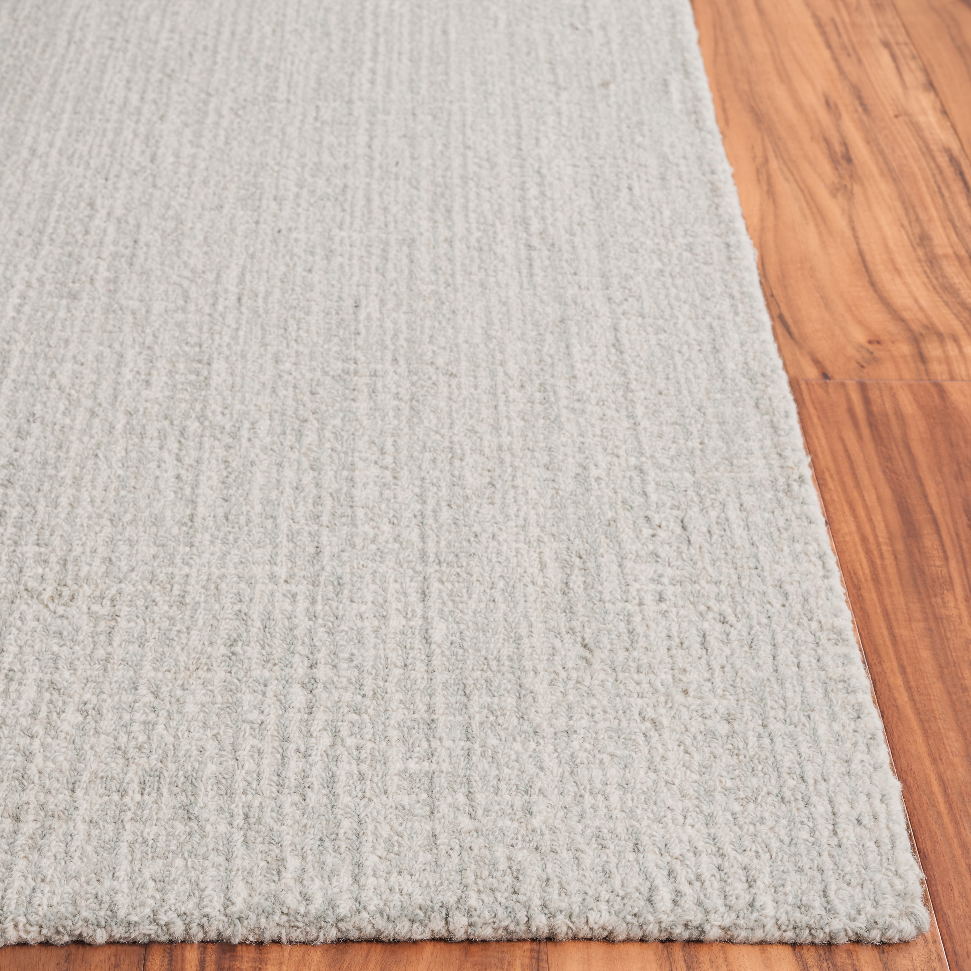 SAFAVIEH Martha Stewart Solid Area Rug, Light Grey/Ivory, 5' x 8'