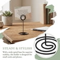 thumbnail image 6 of 24 Pieces 3.35 Inch Table Number Holder Place Card Photo Holder Picture Name Menu Clips Memo Cards Stand for Wedding Reception Anniversary Birthday Party Centerpieces (Black), 6 of 9