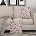 thumbnail image 2 of Pink Green White Hydrangea Pillow Covers 20x20 Set of 2 Floral Leaves Print Decorative Throw Pillowcases Outdoor Rustic Flower Farmhouse Spring Cushion Cases Decor for Home Couch Sofa Bed, 2 of 7