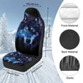 thumbnail image 7 of Uorisanigo 2 PCS Car Seat Covers Front Seats only Soft Plush Galaxy Wolf Auto Seat Cover Car Bucket Seats Protectors Covers Universal Fit for SUV Sedan Van, 7 of 7