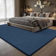 thumbnail image 6 of Buganda Soft Area Rugs, Low Pile Area Rug for Living Room Bedroom, Non Slip Washable Decor Carpet, 9'x12', Navy Blue, 6 of 6