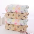thumbnail image 2 of Pidada 100% Cotton Polka Dot Pattern Hand Towels for Bathroom Set of 4 (Brown), 2 of 7