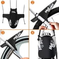 thumbnail image 4 of HUGFEGWE Bike Fender Mud Guards,2 Pieces Mountain Bike Mudguards Set,MTB Front and Rear Bicycle Fender with Ties,Yellow CJB91-54269, 4 of 8
