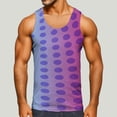 thumbnail image 2 of Aayomet Débardeurs Graphiques en Coton pour Hommes Sans Manches Col Rond Débardeurs Imprimés Blouse Chemises (Violet, S), 2 of 4