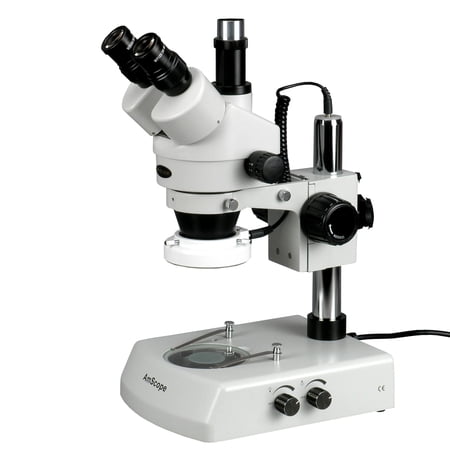 AmScope LED Trinocular Zoom Stereo Microscope 7X-180X New price history on PriceWatchPro