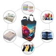 thumbnail image 4 of Pofeuu Colorful Stone World Print Laundry Basket, Laundry Hamper, Collapsible Laundry Baskets, Dirty Clothes Hamper, Waterproof with Foam Protected Aluminum Handles, 4 of 5