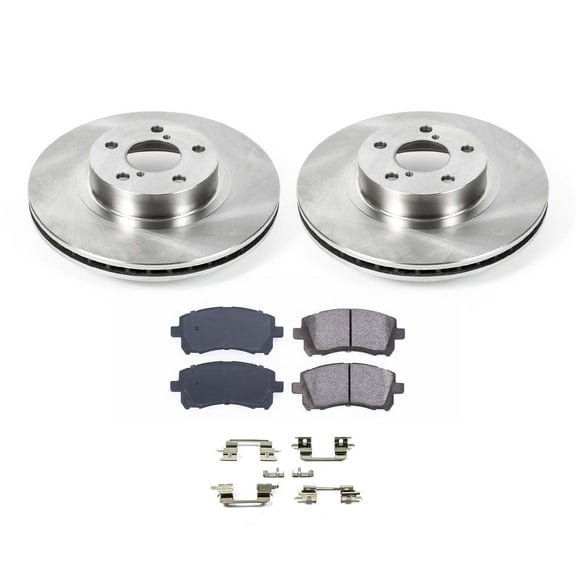 Ultimate Brakes Front Ceramic Brake Pad and Rotor Kit with Hardware WM80629