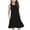 Black, variant on ZHOGXU Kids Summer Lightweight Girls Sleeveless O Neck Solid Color A-Line Dress Back To School Casual Wear