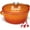 Orange, variant on Overmont Enameled Cast Iron Dutch Oven - 5.5QT Pot with Lid, Cookbook & Potholders, for Braising, Roasting, Dishes, Kitchen - Red