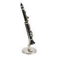 thumbnail image 4 of Réplica de clarinete en miniatura con soporte y estuche, modelo de mini instrumento musical, decoración de casa de muñecas, 3,1 pulgadas, 4 of 10