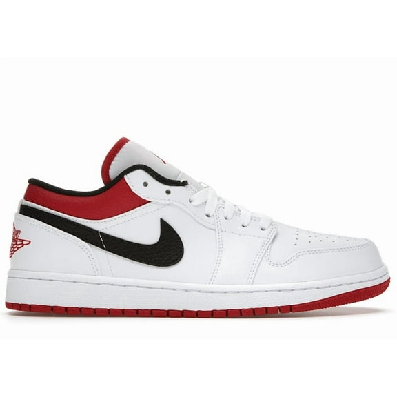 Jordan Men's 1 Low White University Red Black Shoes, from StockX