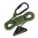 thumbnail image 3 of Cuerda reflectante para tienda de campaña, 5 mm de grosor, con tensor y cuerda cortavientos. Verde oscuro, 3 of 9