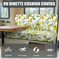 thumbnail image 4 of Yuyamidu Lemon RV Dinette Cushion Covers Breathable Camper Seat Covers Dinette Booth 2 Pack Elastic Cushion Slipcovers for RV Camper Car Bench Seats, 4 of 7
