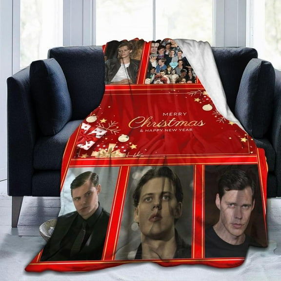 Bill Skarsgard Fleece Blanket for Couch - Chrismas Throw Blanket Lightweight Bill Skarsgard Merch Super Soft Cozy Luxury Bed Blanket Microfiber and Throws for Sofa