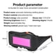 thumbnail image 5 of Gafas de soldadura con oscurecimiento automático con energía solar - Lente de múltiples ventanas para soldadura de argón, gas y acero - Gafas de seguridad protectoras, 5 of 9