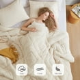 thumbnail image 5 of Regency Heights Twin/Twin XL Quilted Fluffy Comforter Set, 2-Piece Double Diamond Quilted Spring Bedding Sets, Textured Cozy Comforter Bed Set with with Pillow Shams, Ivory, 5 of 14