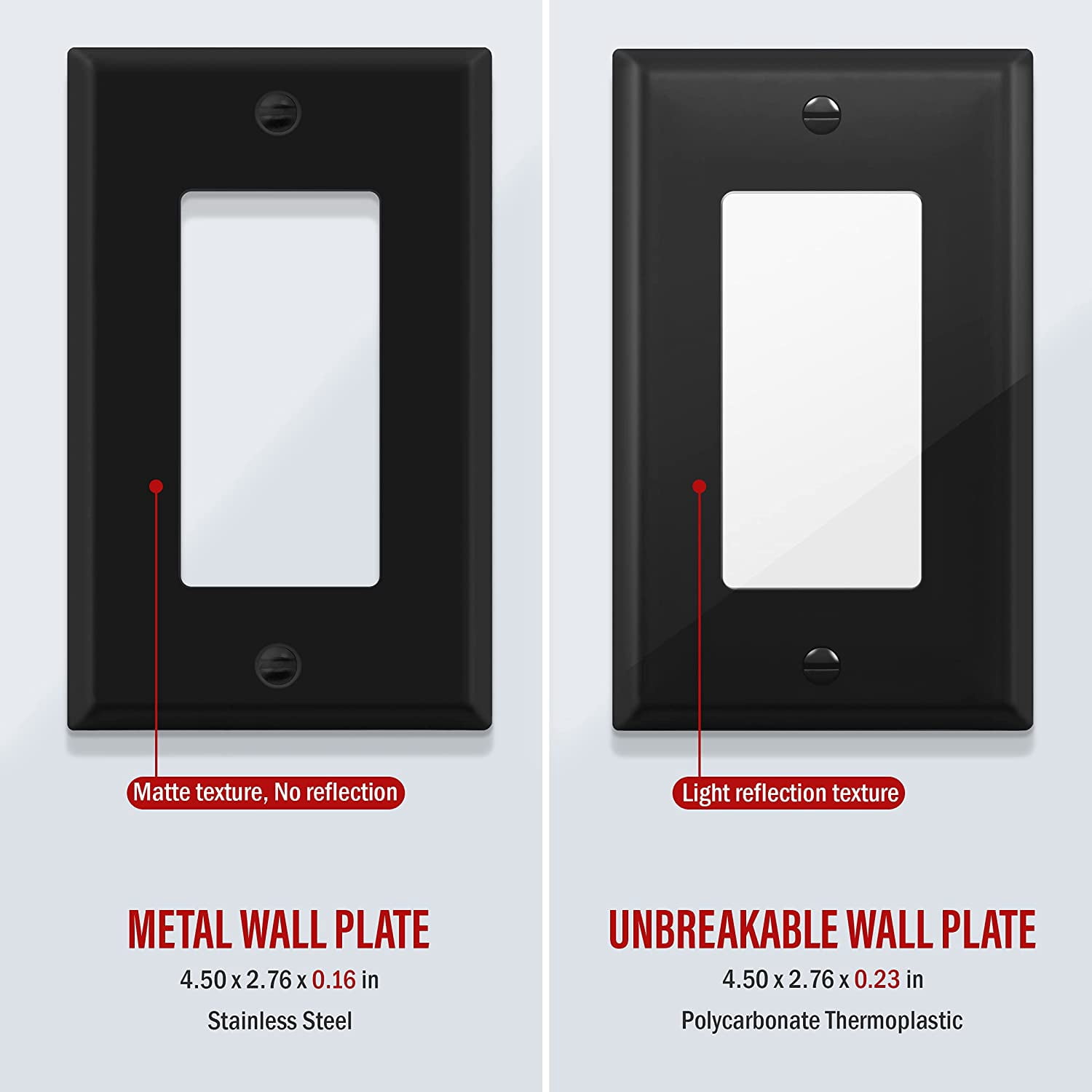 ENERLITES 3-Gang Decorator Wall Plate – Stainless Steel 201, Brushed Brass Finish – Corrosion Resistant, UL Listed