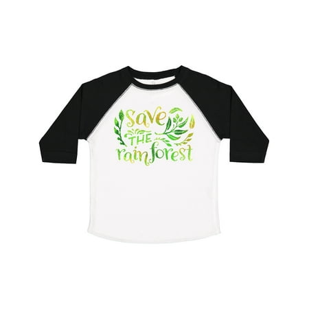

Inktastic Save the Rainforest in Green with Leaves Gift Toddler Boy or Toddler Girl T-Shirt