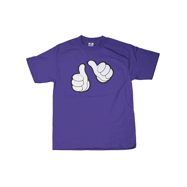 T-shirt Graphique « Thumbs Up » Violet, Moyen