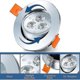 thumbnail image 4 of 20 Pack Led Recessed Downlights, 3w Ceiling Lamp, 30 Rotatable, Round Led Spotlights 245 Lumens Cool White 3000k, Hole Diameter 60mm, 4 of 5