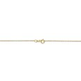 thumbnail image 4 of 10k Yellow Gold .8mm Cable Chain Necklace Pendant Charm Round Link, 4 of 9