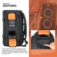 thumbnail image 3 of Portable Speaker Storage Backpack Large Capacity Waterproof Travel Carrying Case Breathable Multifunctional for JBL PARTYBOX 110 Black, 3 of 6