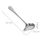 thumbnail image 2 of Silver Stainless Steel Gravy Spoon 2Pcs for Cooking and Sauce Drizzling, 2 of 4