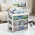 thumbnail image 6 of Large Capacity Desktop Makeup Organizers Storage Rack Elegant Designs for Bedroom Bathroom Countertop, 6 of 9