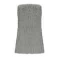 thumbnail image 6 of Scyoekwg Winter Jackets Women Clearance Thickened Plush Fleece Warm Wiastcoat Outwear Loose Sleeveless Winter Warm Jackets Casual Solid Color Outerwear (Gray,M), 6 of 7