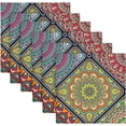 thumbnail image 6 of Coolnut Retro and Elegant Bohemia Cloth Napkins Set of 4, Durable Printed Washable Table Napkins for Valentines, Weddings, Dinners Parties Home Decor, 20 x 20 Inch Washcloth Gift, 6 of 7