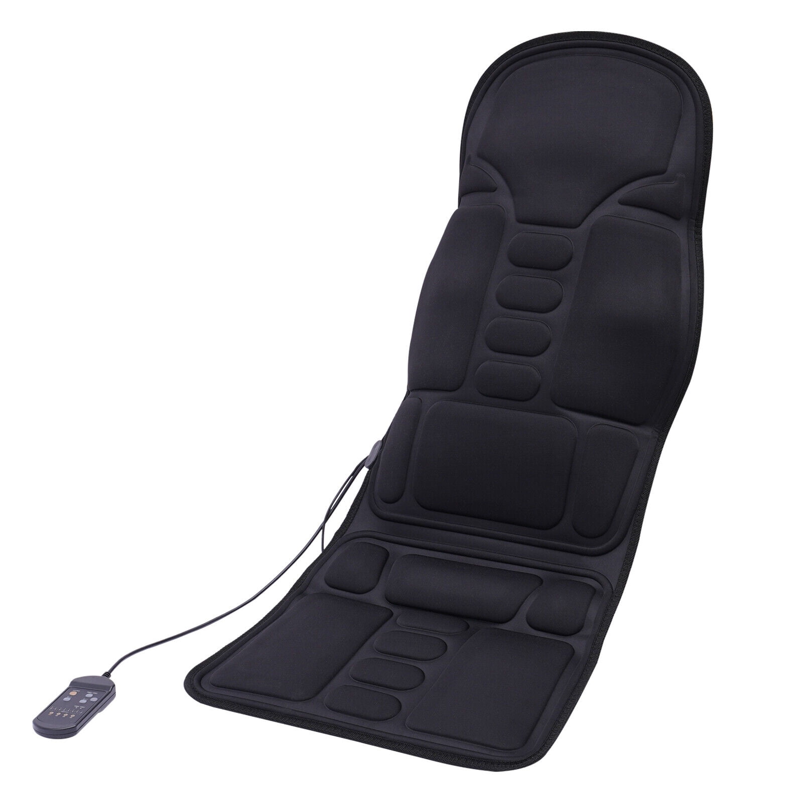 Comfort Massage Seat Vibration Cushion Heat Motor Chair Car Truck Home Office Pad Back Neck 