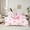 Hotpink, variant on Castle Fairy Personalized Initial Girl 7-Piece Twin Bedding Sets,Pink White Bedding Comforter Set,Cartoon Bowknot Breathable Sheet Sets,Luxury Bedroom Decor