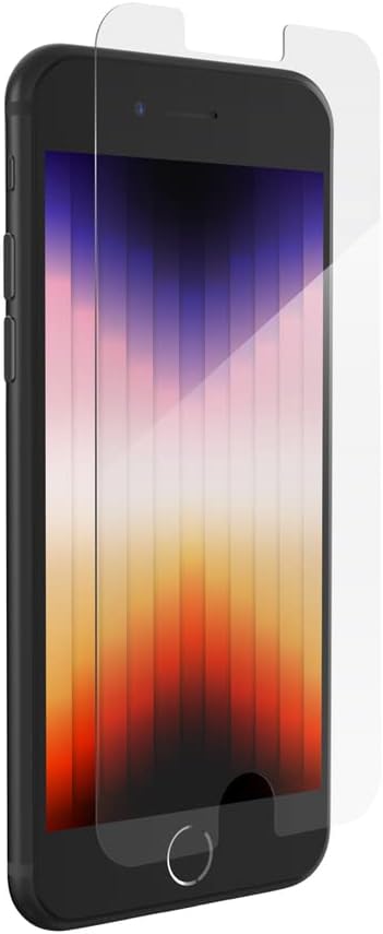 ZAGG InvisibleShield Glass Elite – Maximum Impact & Scratch Protection – for iPhone SE 2022 – Aluminosilicate Glass – Smudge-free Screen Treatment – Reinforced Edges - image 2 of 9